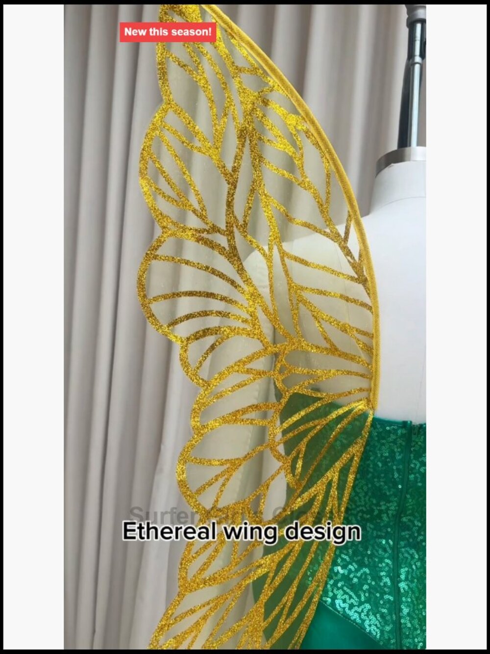 Iridescent Fairy Wings Costume Accessory Lightweight Wire Frame - Picture 7 of 7